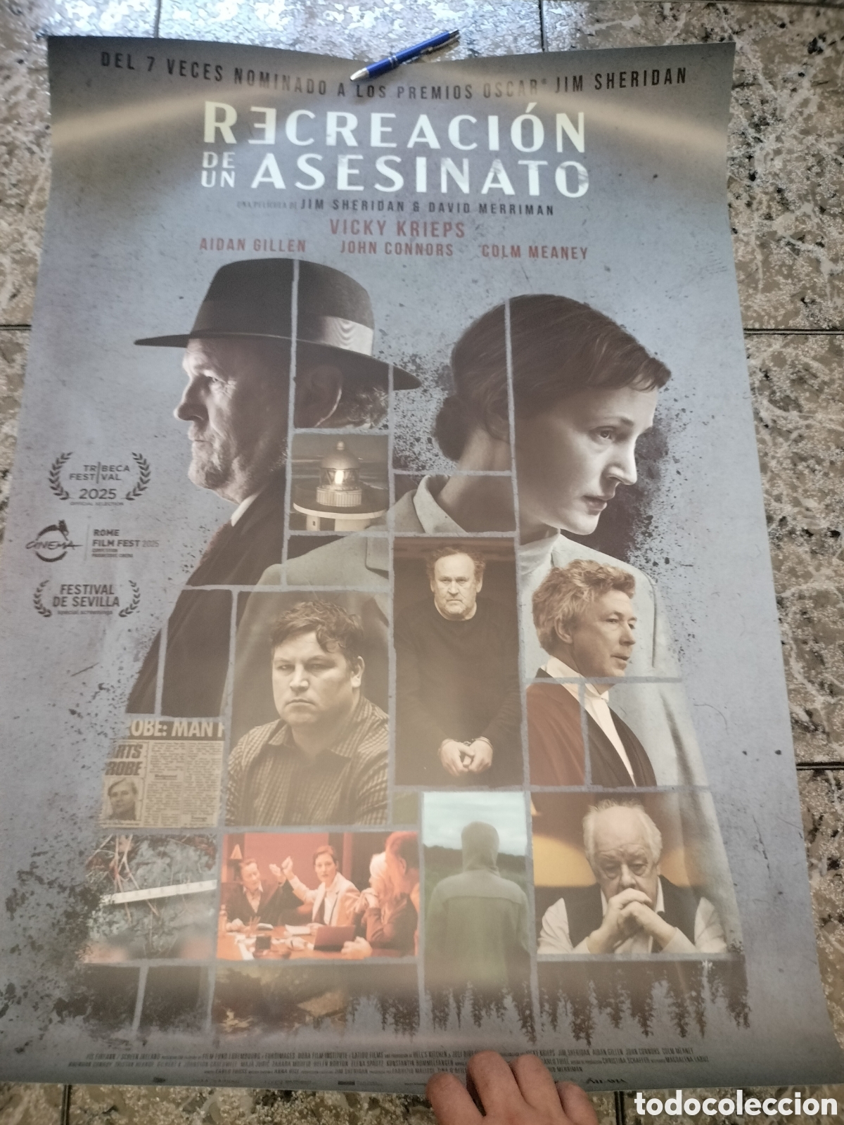 Cine: Poster Original Recreaci&oacute;n de un Asesinato 100x70