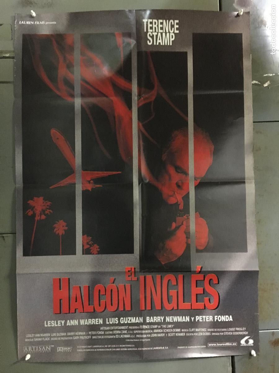 Cine: AFH57 EL HALCON INGLES STEVEN SODERBERGH POSTER ORIGINAL ESTRENO 70X100 h0
