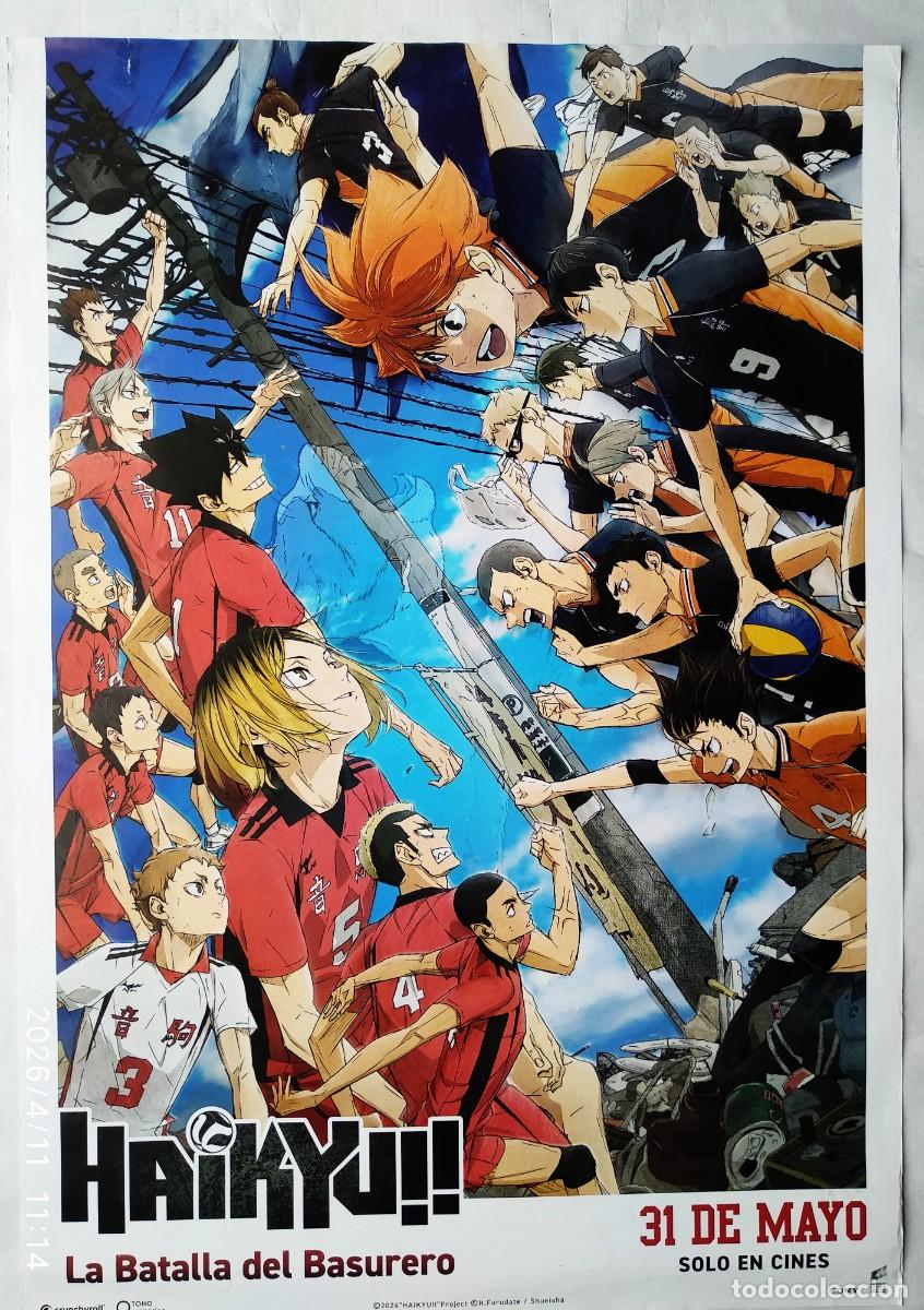 Cine: HAIKYU, LA BATALLA DEL BASURERO. CINE DE ANIMACI&Oacute;N. P&Oacute;STER 68 X 98 cms. 2024.