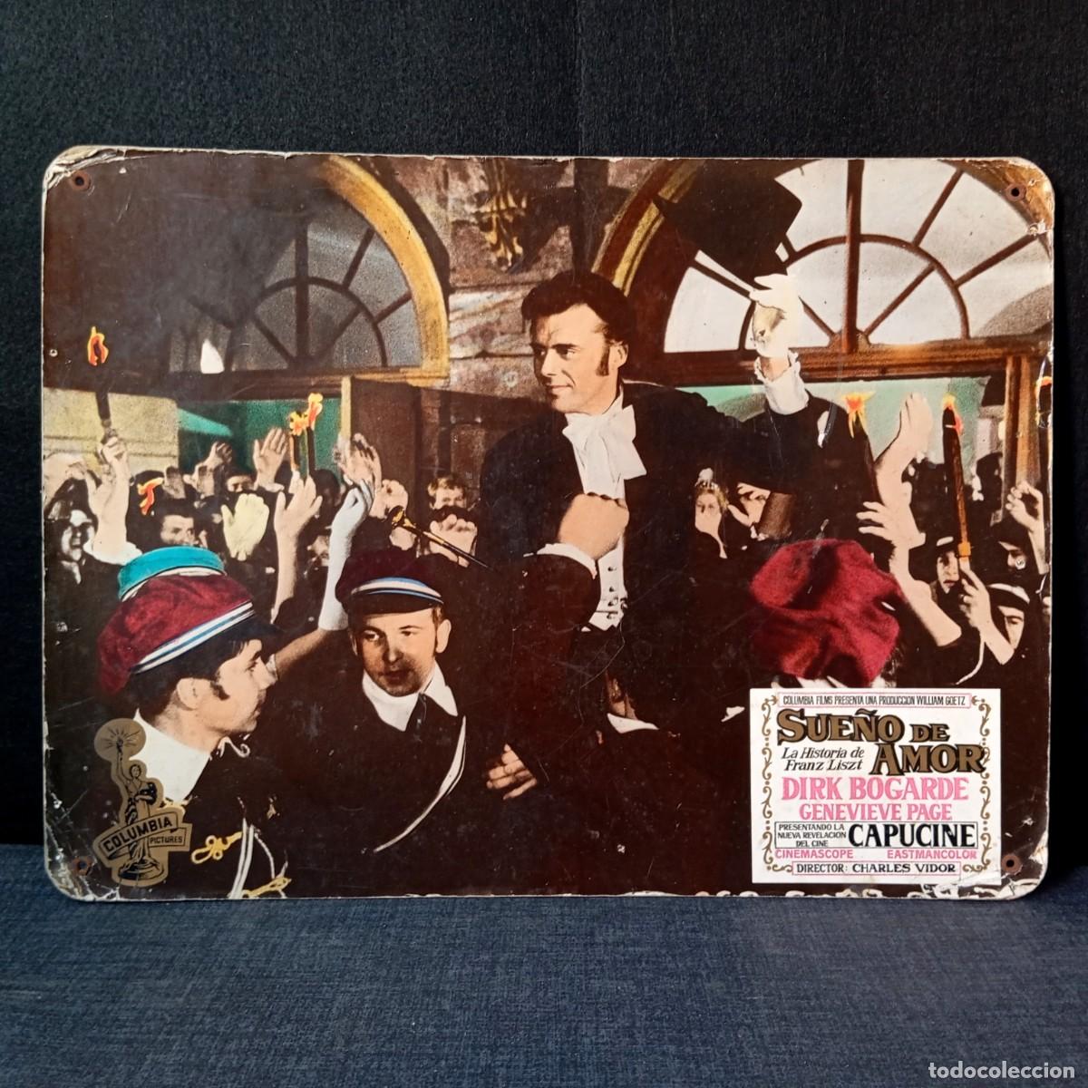 Cine: ⚜️ &Ntilde;02C. Cartel Tarjet&oacute;n Cine Sue&ntilde;o De Amor Historia De Franz Liszt 1960 Original Columbia