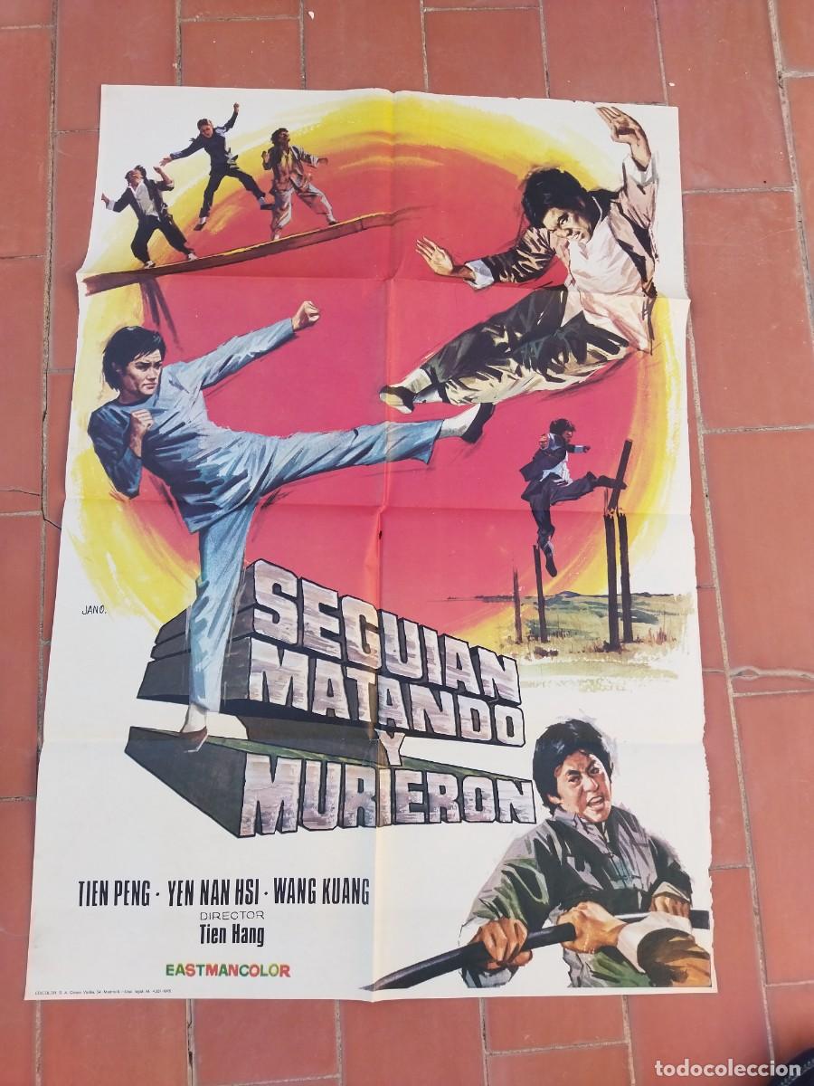 Cine: cartel de cine 70x 100 aprox movie poster SEGUIAN MATANDO Y MURIENDO jano tien peng yen nan hsi