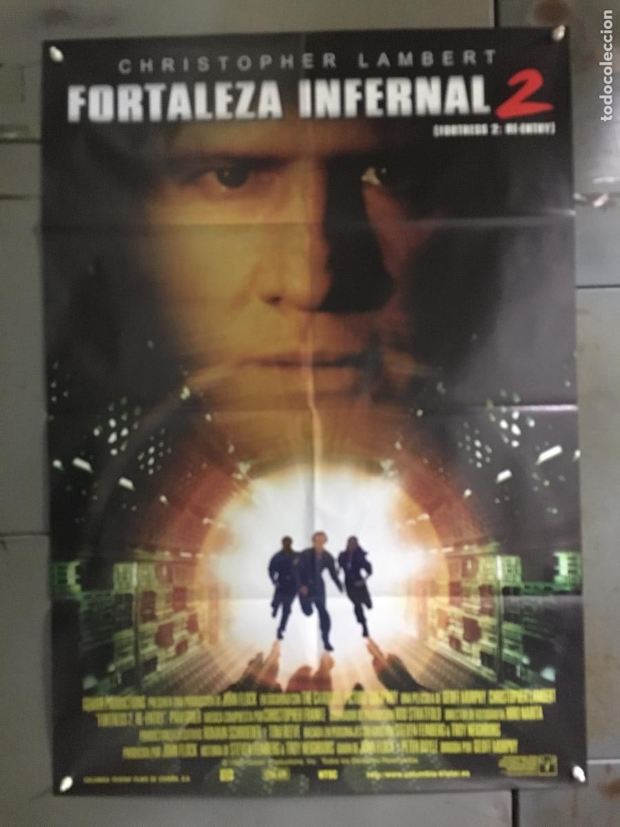Cine: AFH65 FORTALEZA INFERNAL 2 CHRISTOPHER LAMBERT POSTER ORIGINAL ESTRENO 70X100 h0