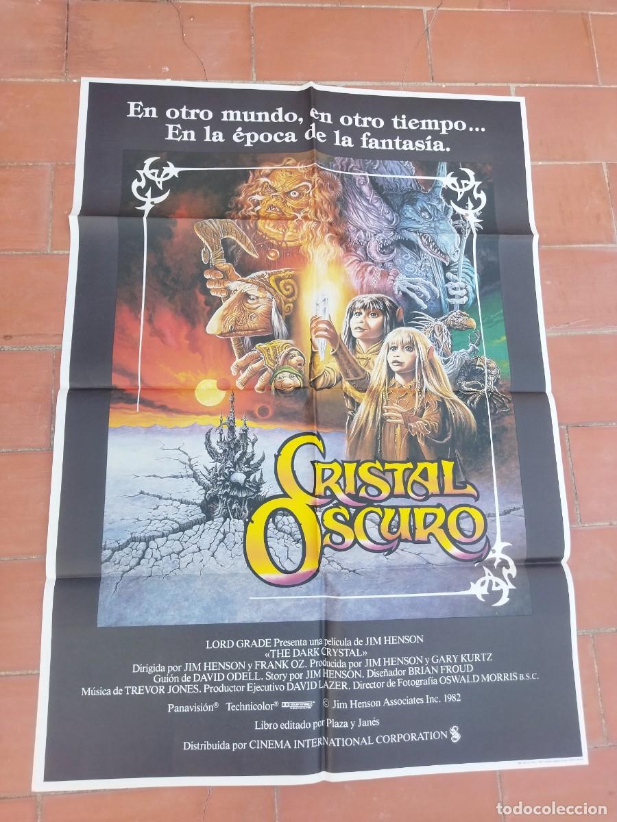 Cine: cartel de cine 70x 100 aprox movie poster CRISTAL OSCURO the dark crystal jim henson frank oz.