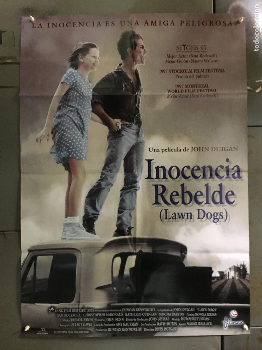 Cine: AFH67 INOCENCIA REBELDE SAM ROCKWELL POSTER ORIGINAL ESTRENO 70X100 h0