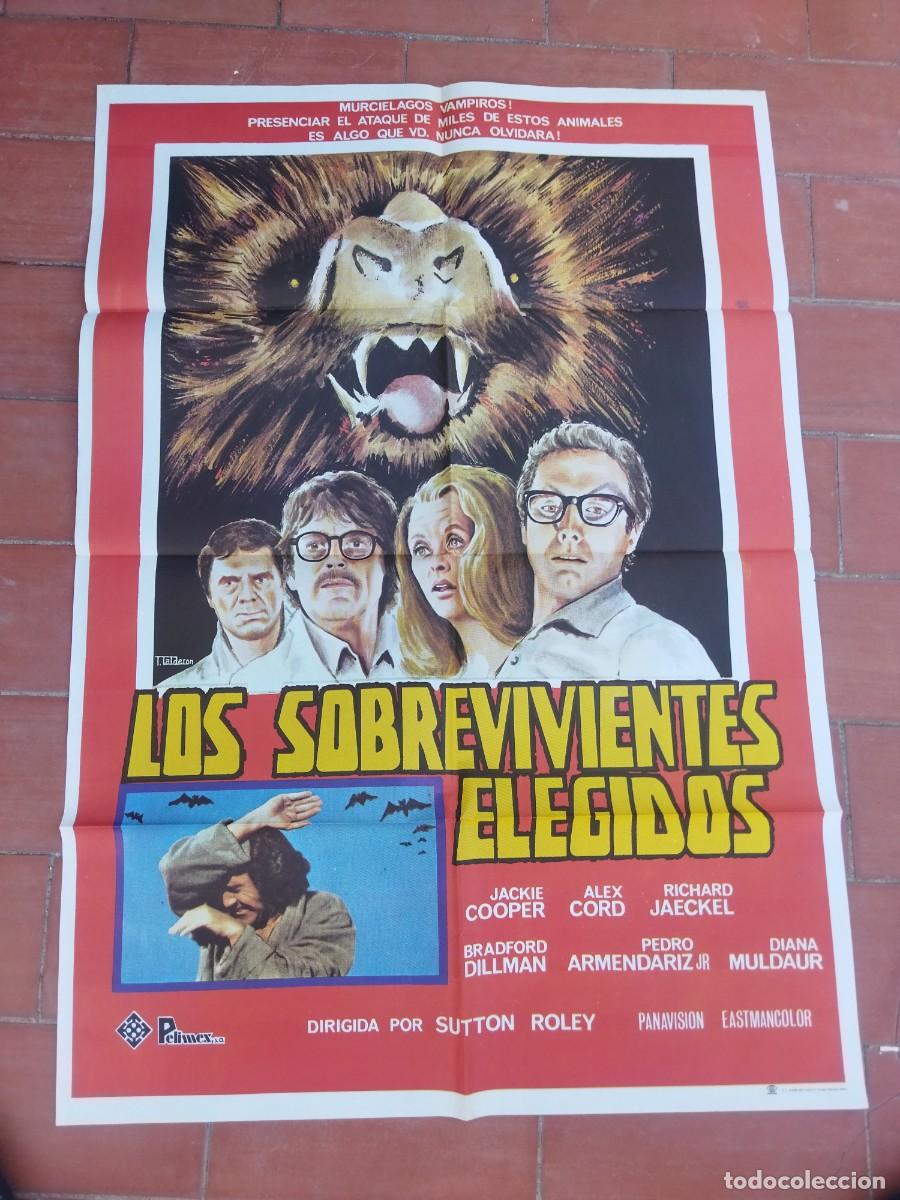 Cine: cartel de cine 70x 100 aprox movie poster LOS SOBREVIVIENTES ELEGIDOS jackie cooper sutton roley