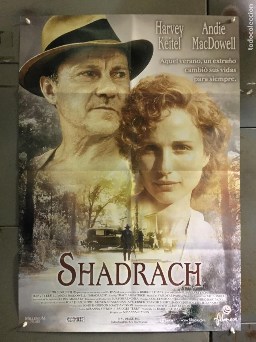Cine: AFH69 SHADRACH HARVEY KEITEL ANDIE MCDOWELL POSTER ORIGINAL 70X100 ESTRENO h0