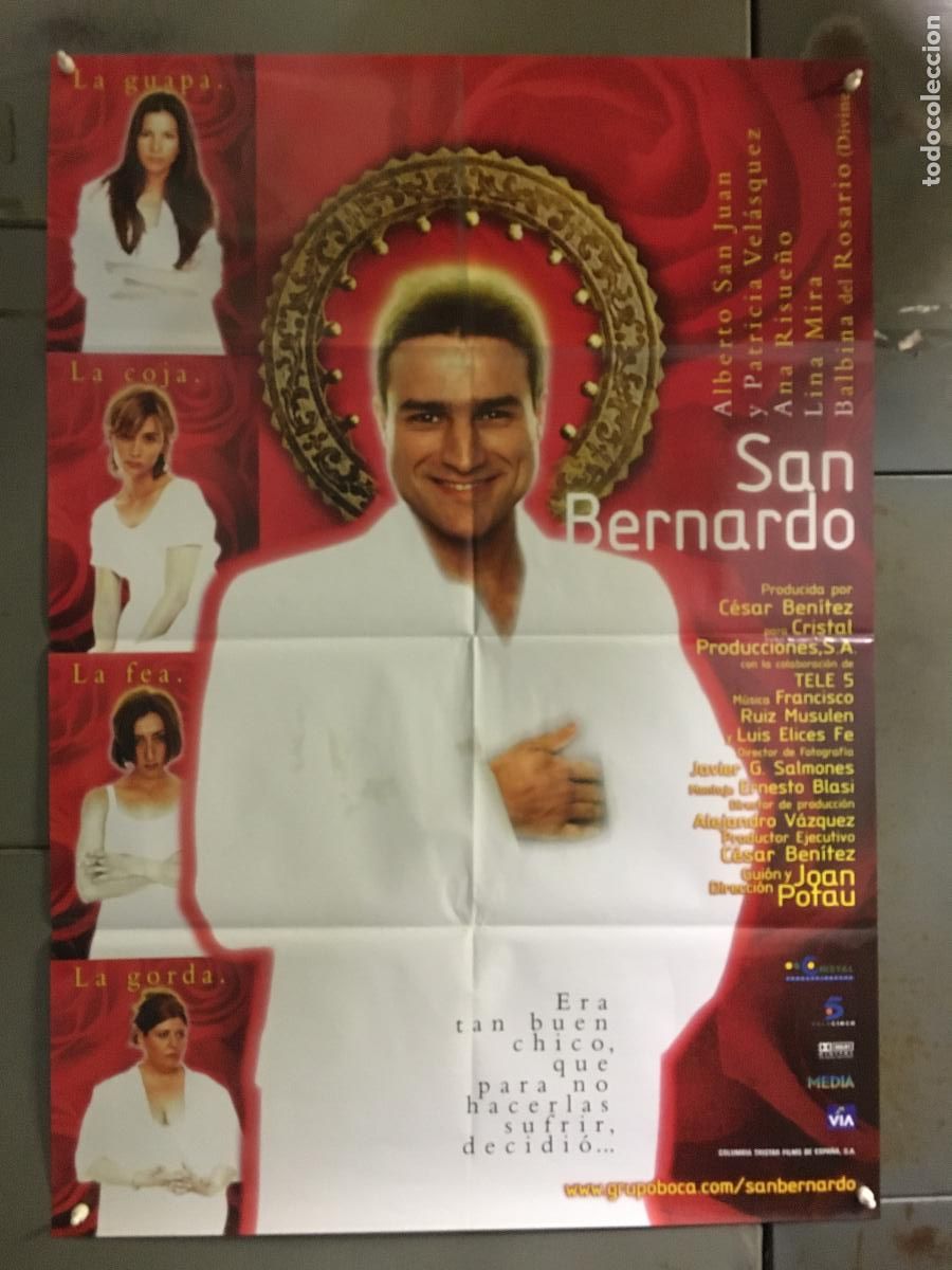 Cine: AFH72 SAN BERNARDO ALBERTO SAN JUAN POSTER ORIGINAL ESTRENO 70X100 h0