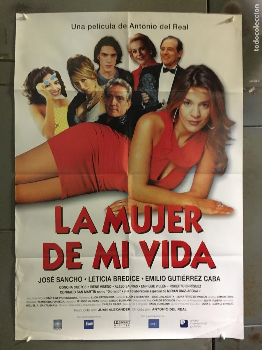 Cine: AFH74 LA MUJER DE MI VIDA JOSE SANCHO EMILIO GUTIERREZ CABA POSTER ORIGINAL 70X100 ESTRENO h0