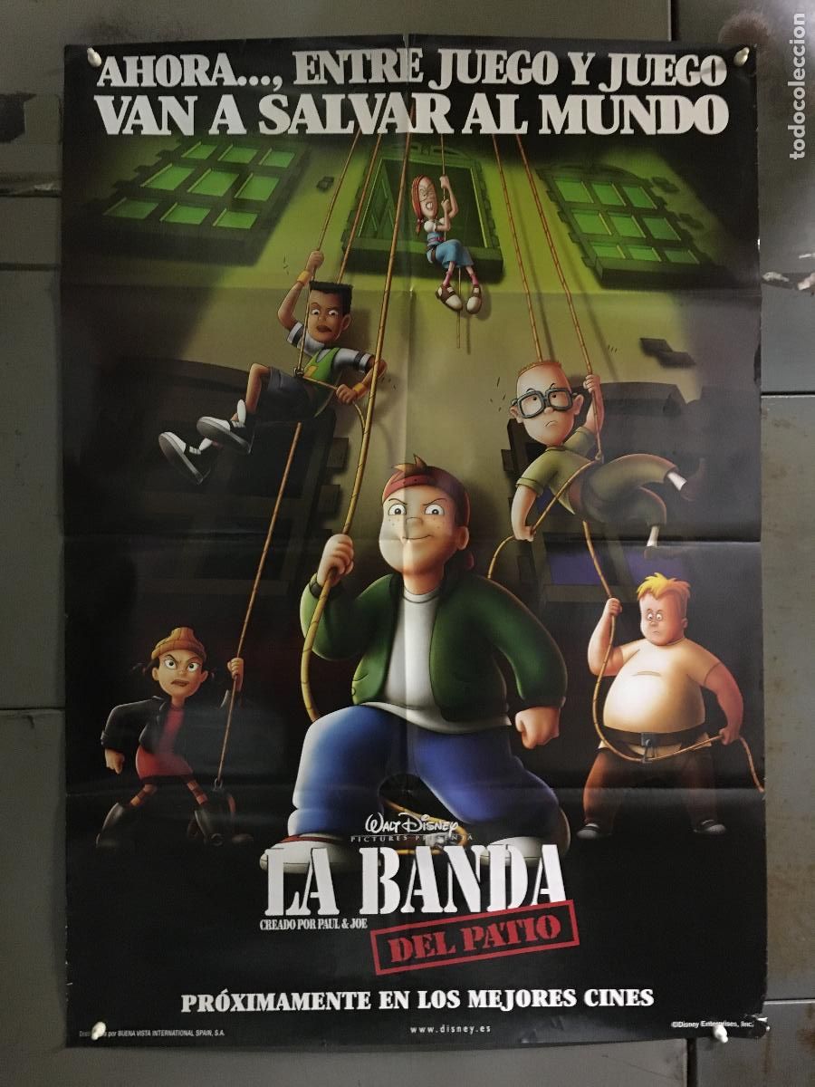 Cine: AFH75 LA BANDA DEL PATIO DISNEY ANIMACION POSTER ORIGINAL 70X100 ESTRENO h0