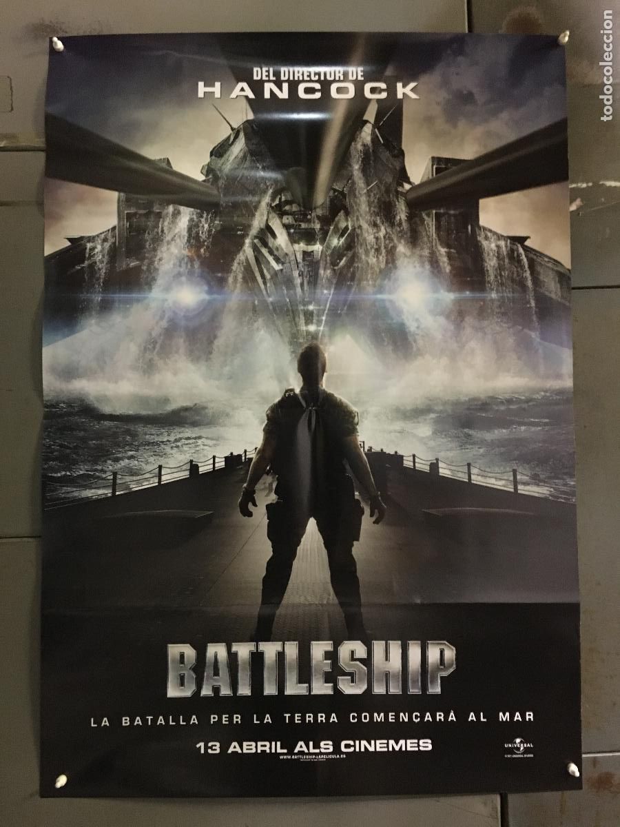 Cine: AFH80 BATTLESHIP ALEXANDER SKARSGARD SCIFI POSTER ORIGINAL 70X100 AVANCE catalan h6