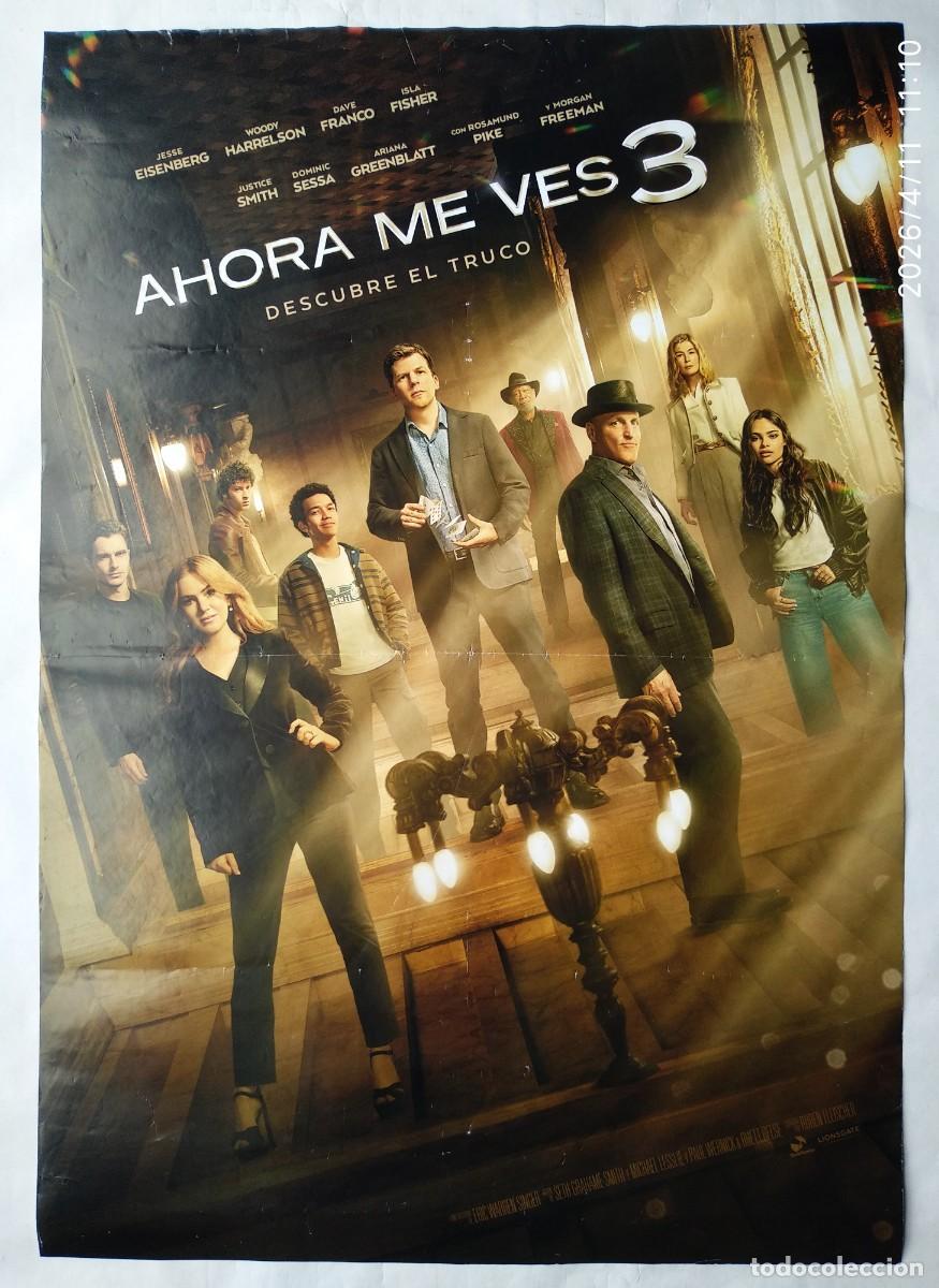 Cine: AHORA ME VES 3, con Woody Harrelson. P&Oacute;STER 69 X 98,5 cms. 2024.