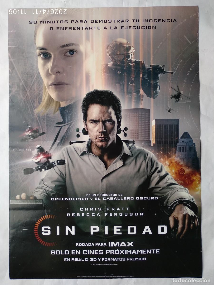 Cine: SIN PIEDAD, con Rebecca Ferguson. P&Oacute;STER 68 X 97, cms.