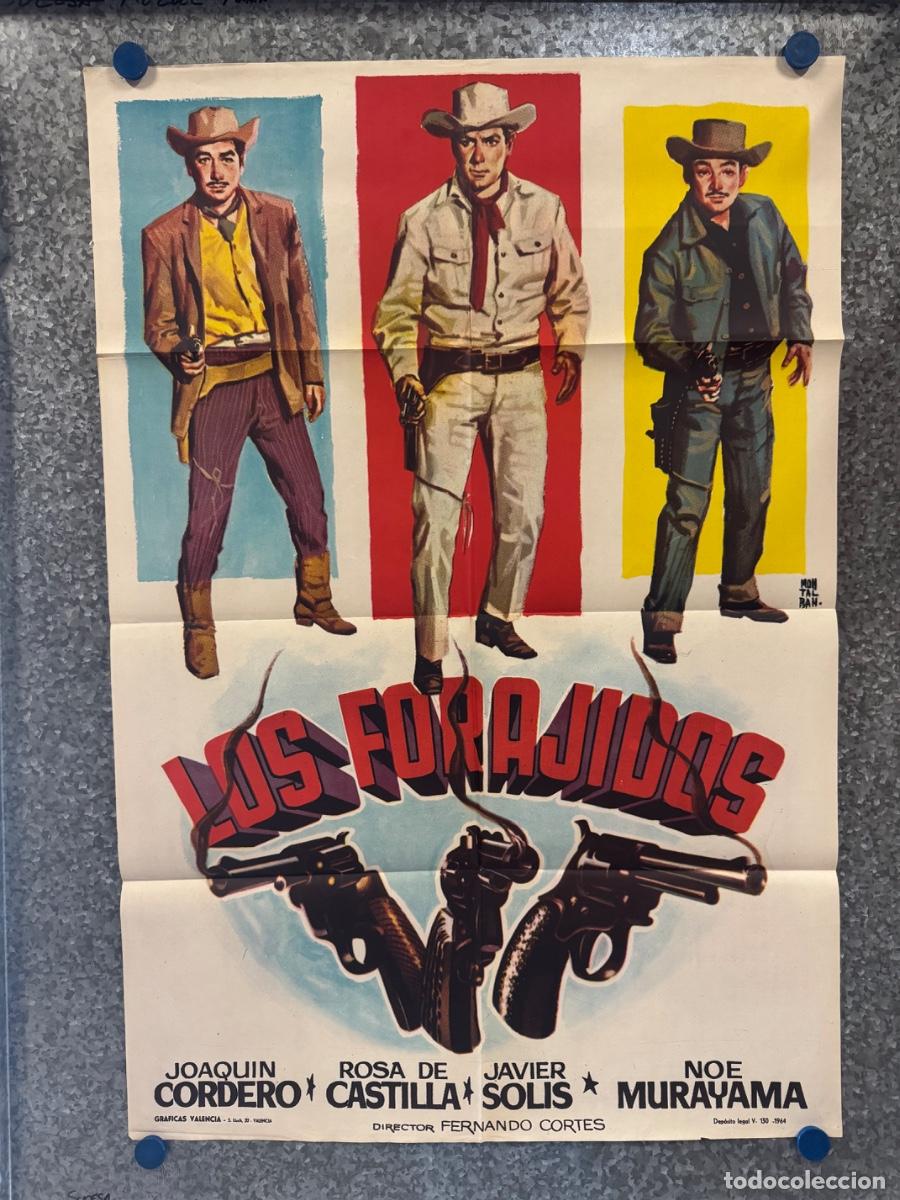 Cine: Los forajidos, Joaquin Cordero, Javier Solis, A&ntilde;o 1964, POSTER ORIGINAL