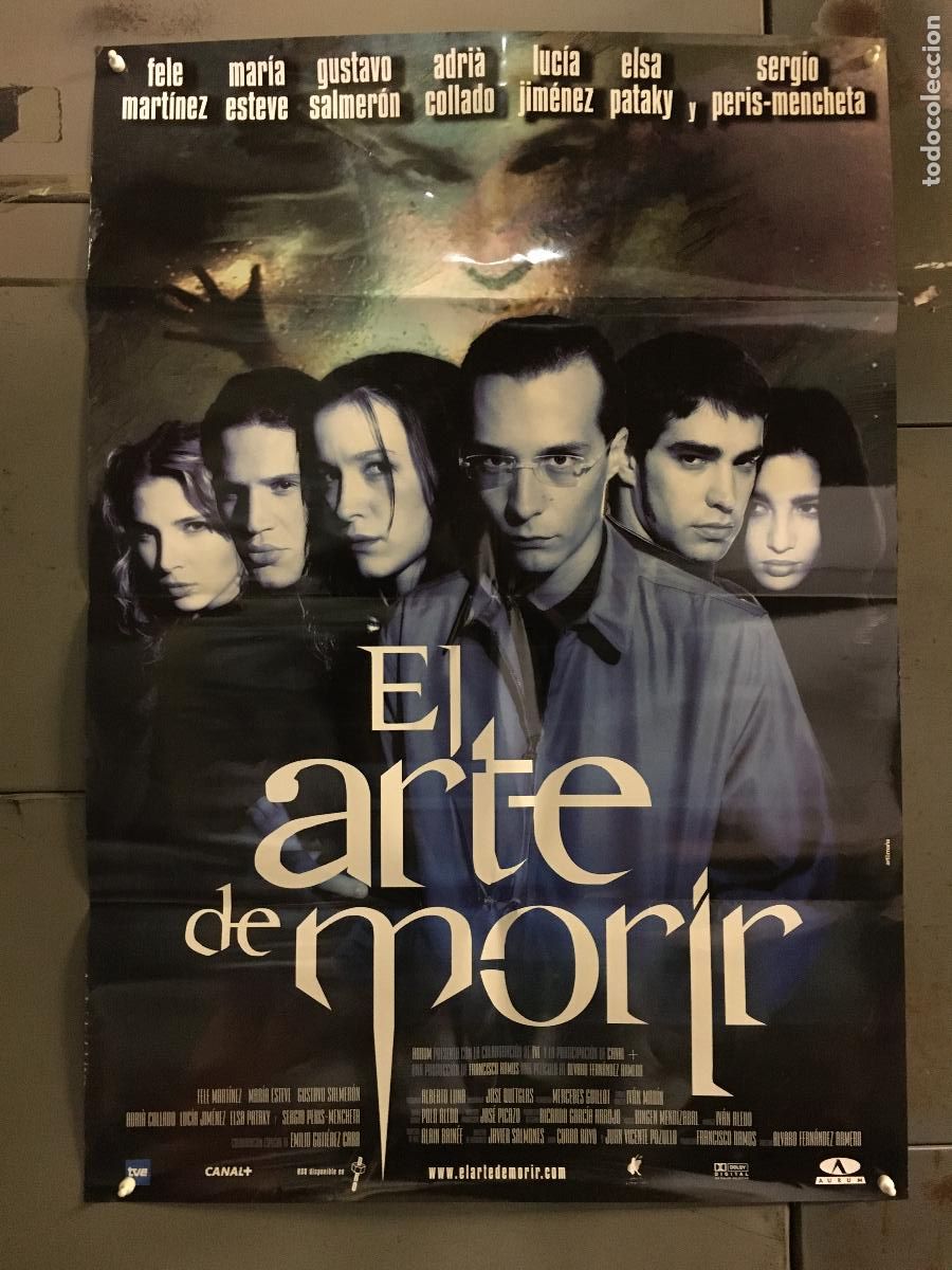 Cine: AFH82 EL ARTE DE MORIR FELE MARTINEZ MARIA ESTEVE ELSA PATAKY POSTER ORIGINAL 70X100 ESTRENO h4