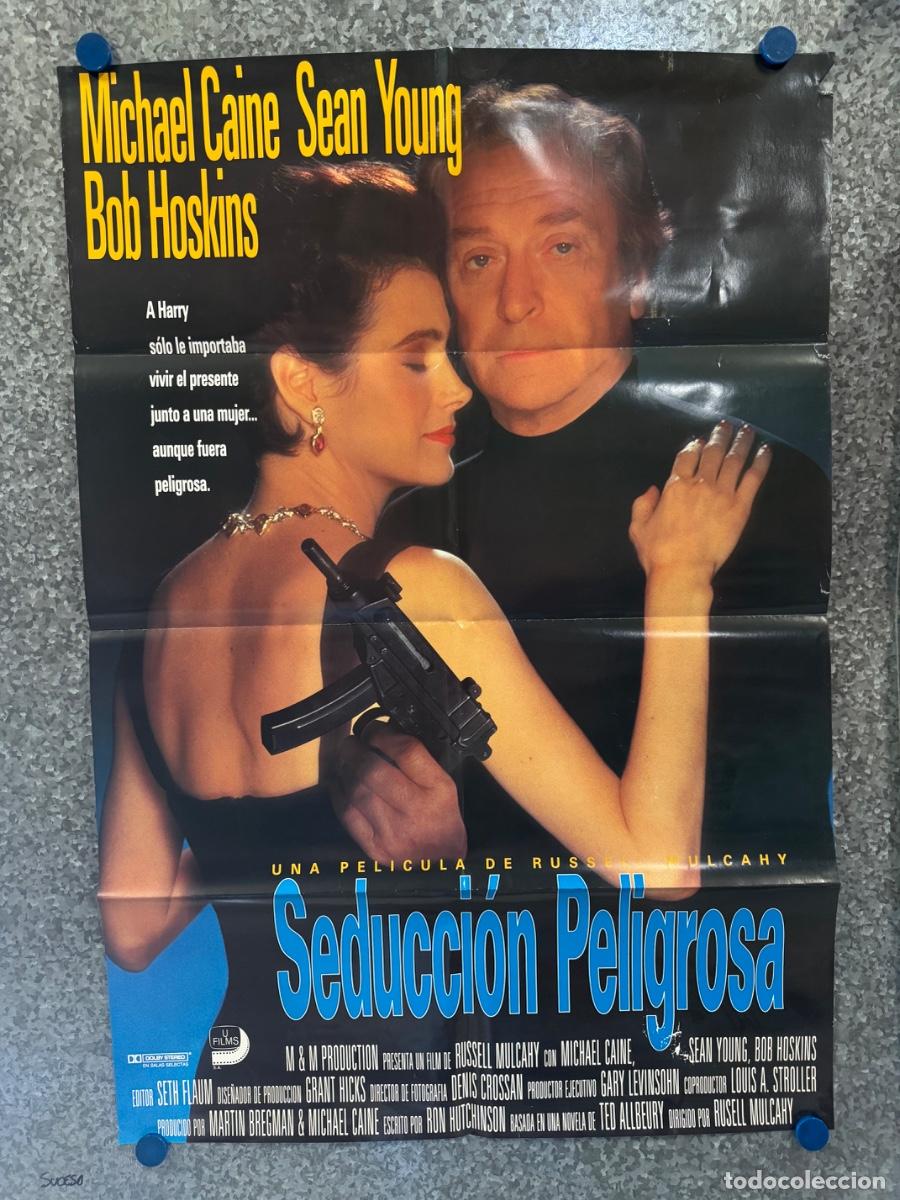 Cine: Seduccion peligrosa, Michael Caine, Sean Young, POSTER ORIGINAL