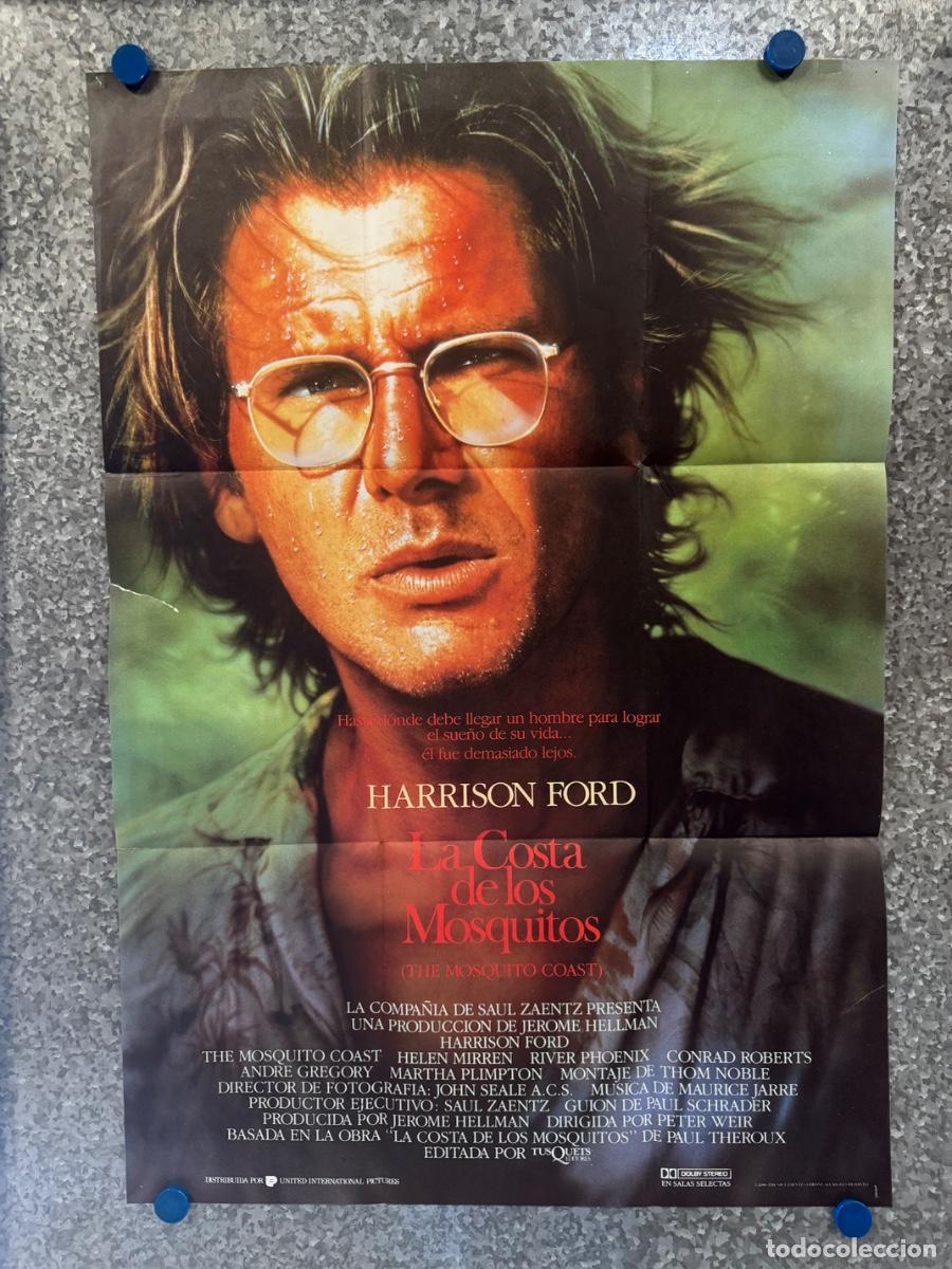 Cine: La costa de los mosquitos, Harrison Ford, Helen Miren, A&ntilde;o 1986, POSTER ORIGINAL
