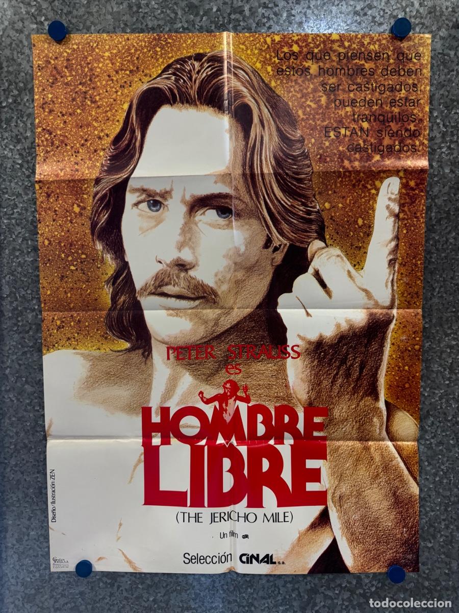 Cine: Hombre Libre, Peter Strauss, POSTER ORIGINAL