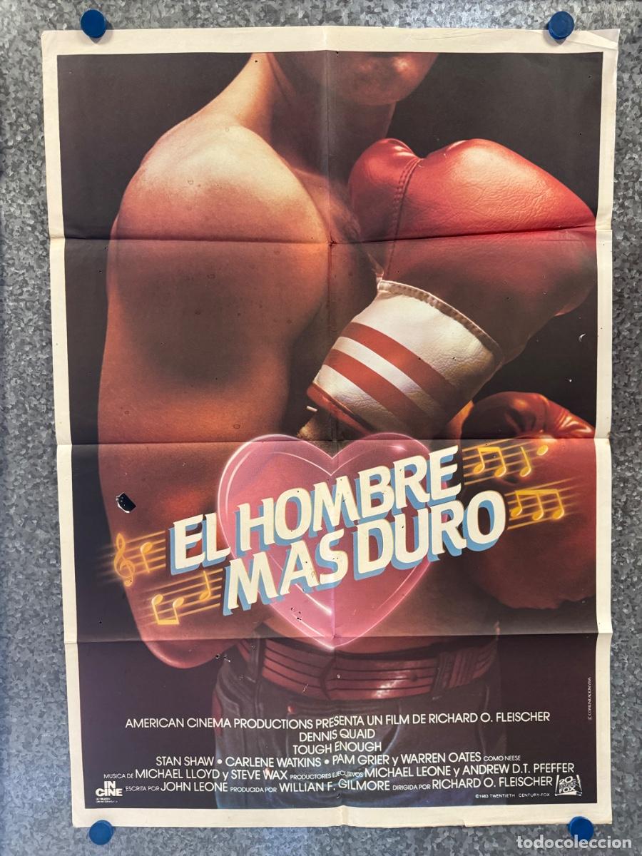 Cine: El Hombre mas duro, Stan Shaw, Carlene Watkins, A&ntilde;o 1983, POSTER ORIGINAL