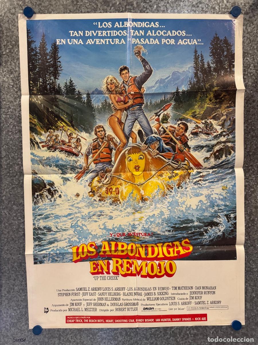 Cine: Los albondigas en remojo, Tim Matheson, Dan Monahan, POSTER ORIGINAL