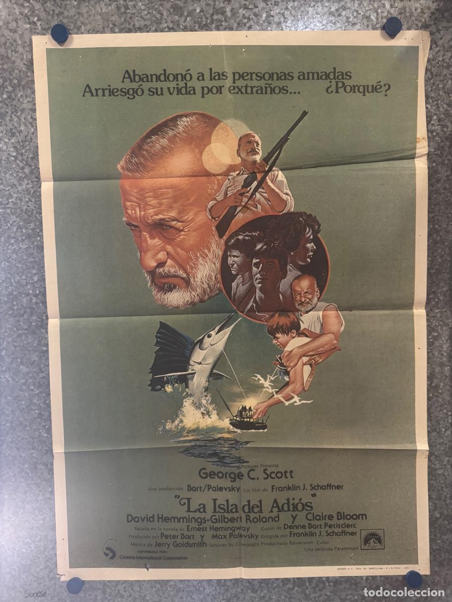 Cine: La isla del adios, David Hemmings, Gilbert Roland, A&ntilde;o 1977, POSTER ORIGINAL