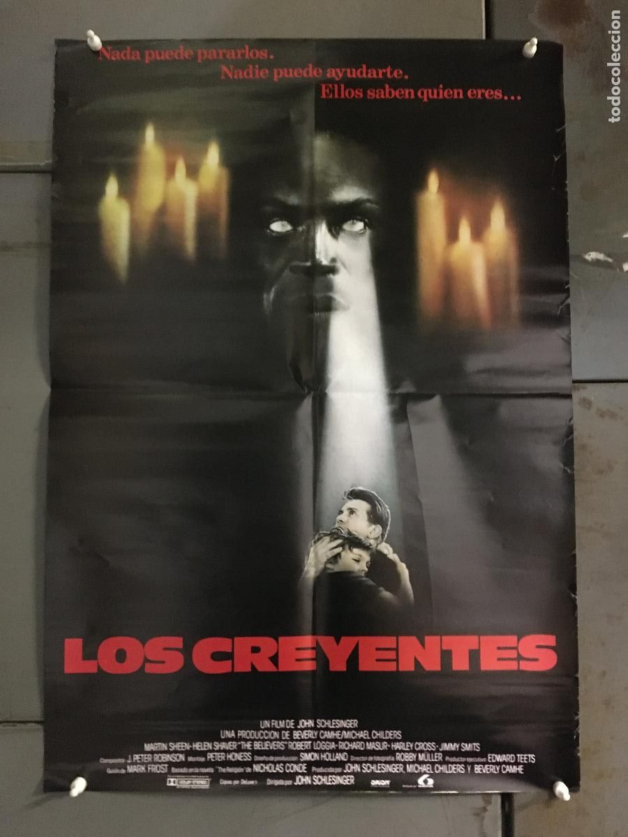 Cine: AFH90 LOS CREYENTES MARTIN SHEEN POSTER ORIGINAL 50x70 ESTRENO h4