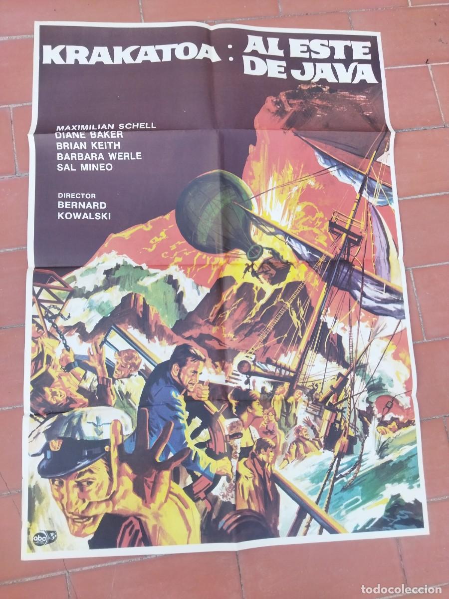 Cine: cartel de cine 70x 100 aprox movie poster KRAKATOA EL ESTE DE JAVA bernard kowalski maximilian shell