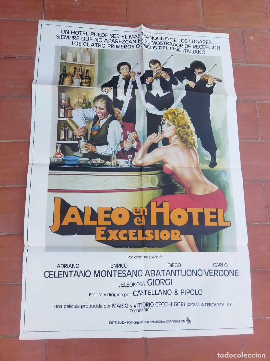 Cine: cartel de cine 70x 100 aprox movie poster JALEO EN EL HOTEL EXCELSIOR adriano celentano