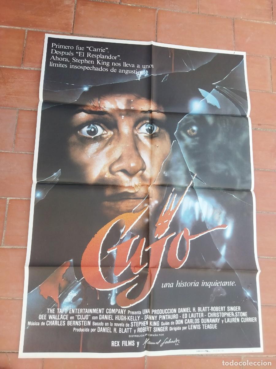 Cine: cartel de cine 70x 100 aprox movie poster CUJO lewis teague dee wallace daniel hugh