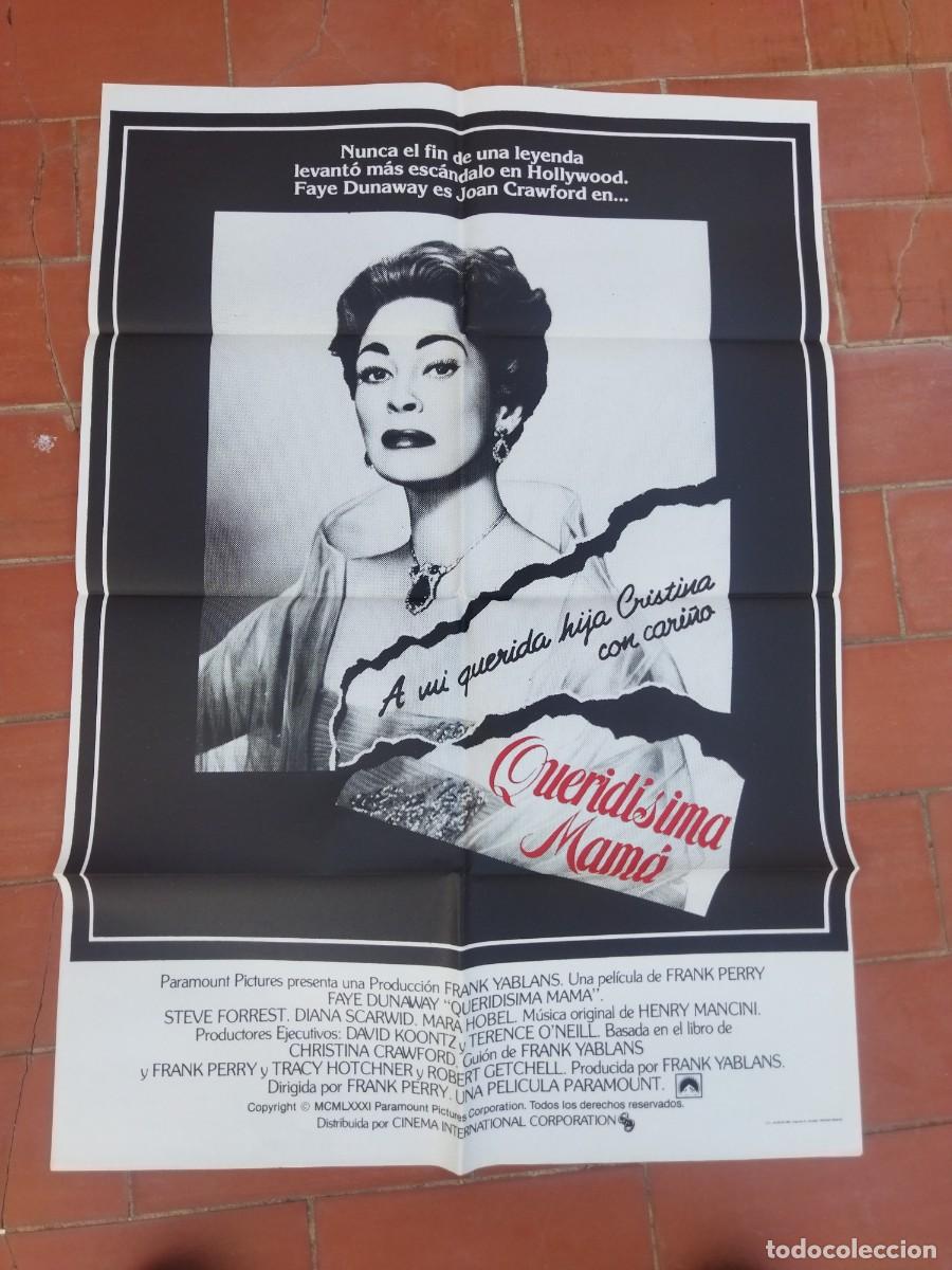 Cine: cartel de cine 70x 100 aprox movie poster QUIRIDISIMA MAMA frank perry faye dunaway