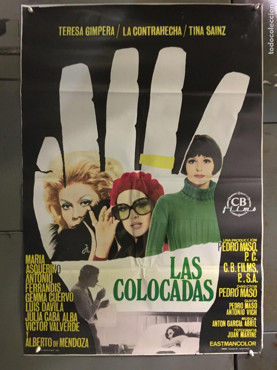 Cine: AFI00 LAS COLOCADAS TERESA GIMPERA LA CONTRAHECHA TINA SAINZ POSTER ORIGINAL 70X100 ESTRENO h7