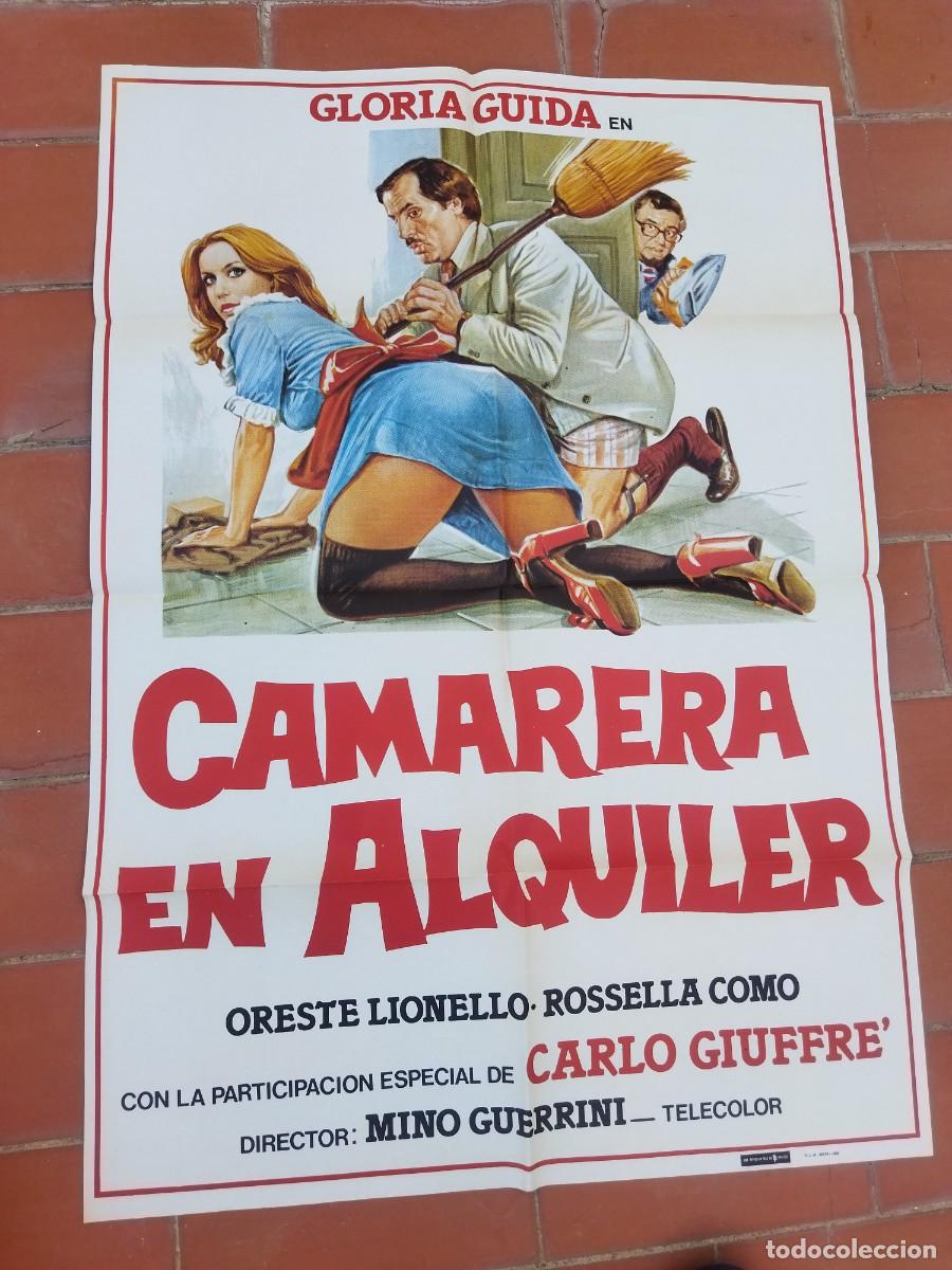 Cine: cartel de cine 70x 100 aprox movie poster CAMARERAEN ALQUILER groria guida mino guerini