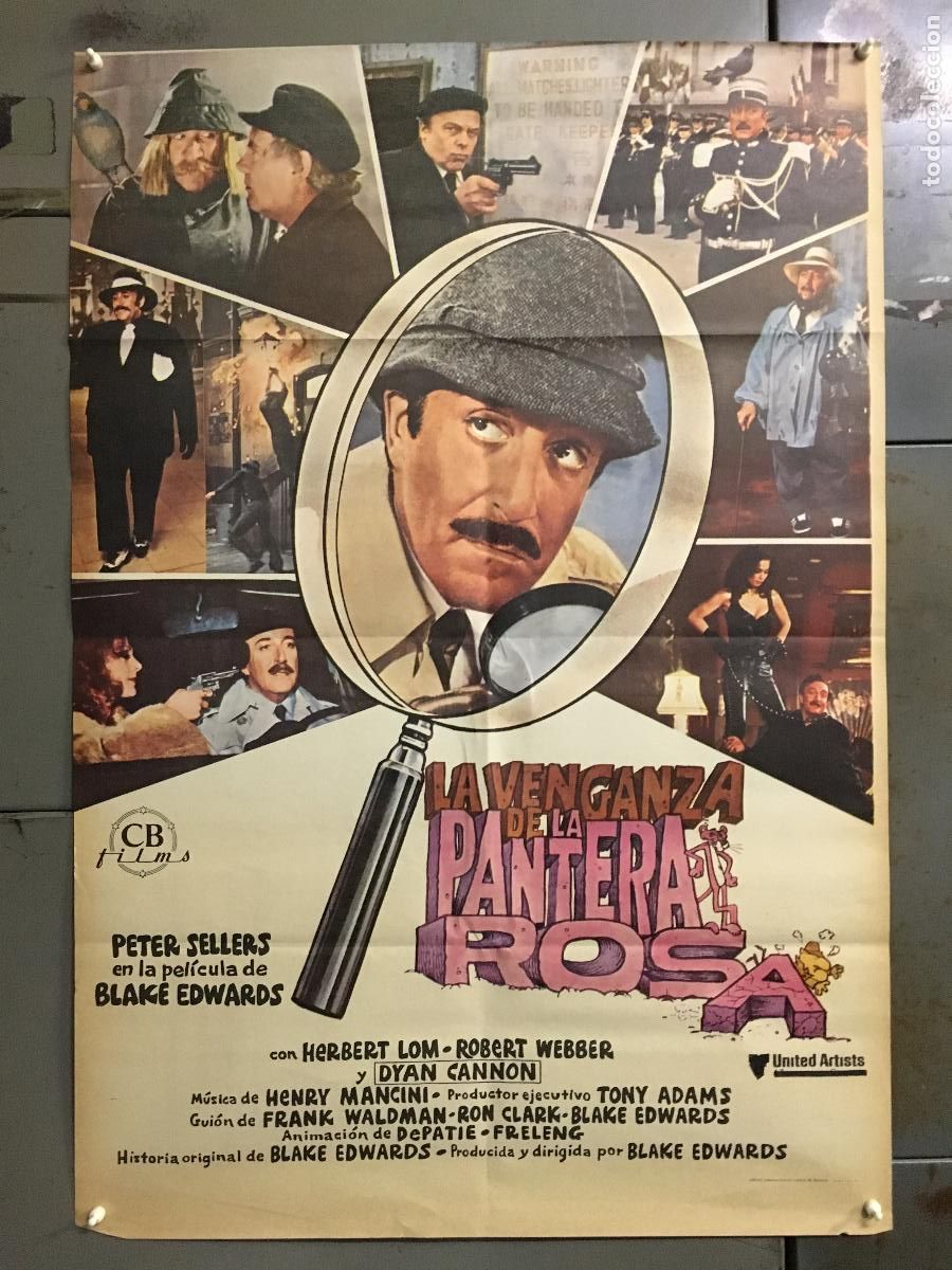Cine: AFI01 LA VENGANZA DE LA PANTERA ROSA PETER SELLERS POSTER ORIGINAL 70X100 ESTRENO h4