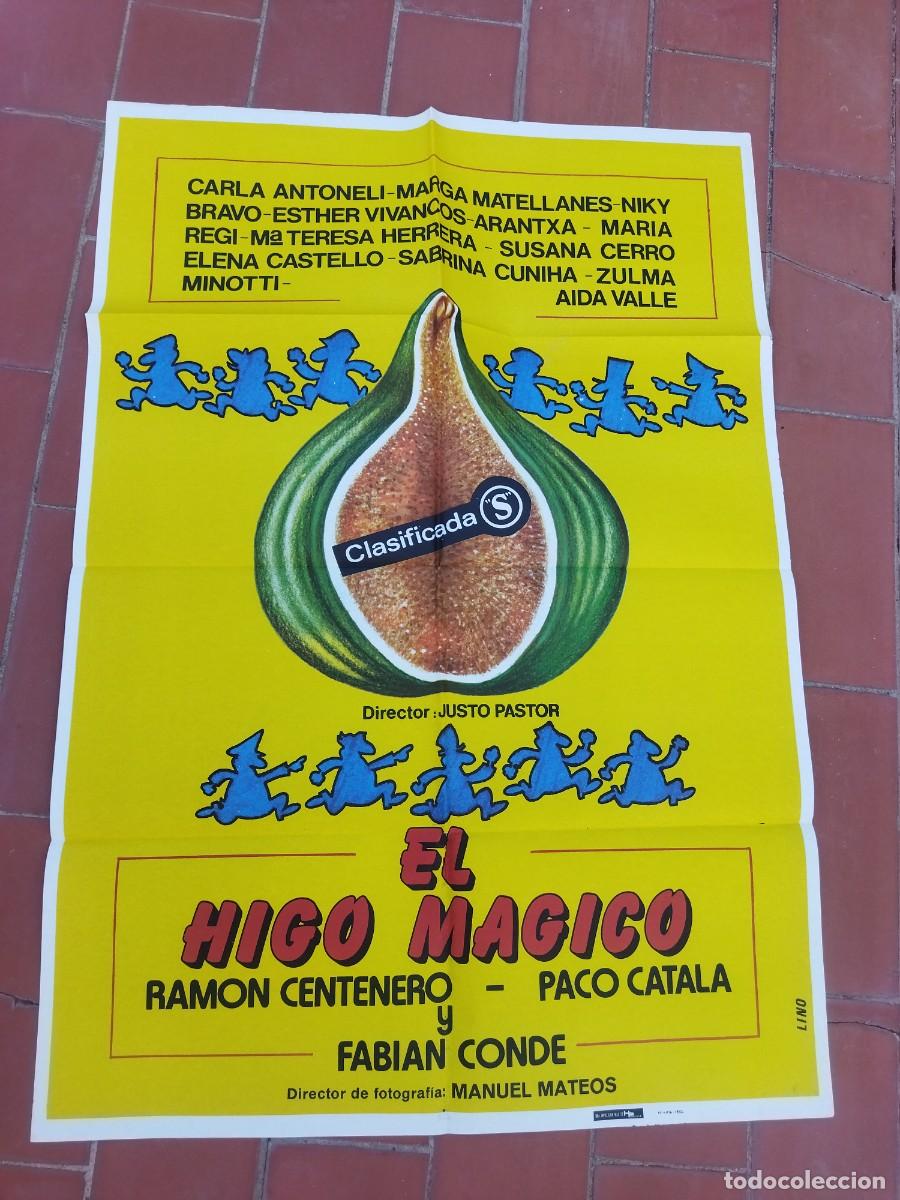 Kino: cartel de cine 70x 100 aprox movie poster EL HIGO MAGICO carla antonelli manuel mateos niky bravo