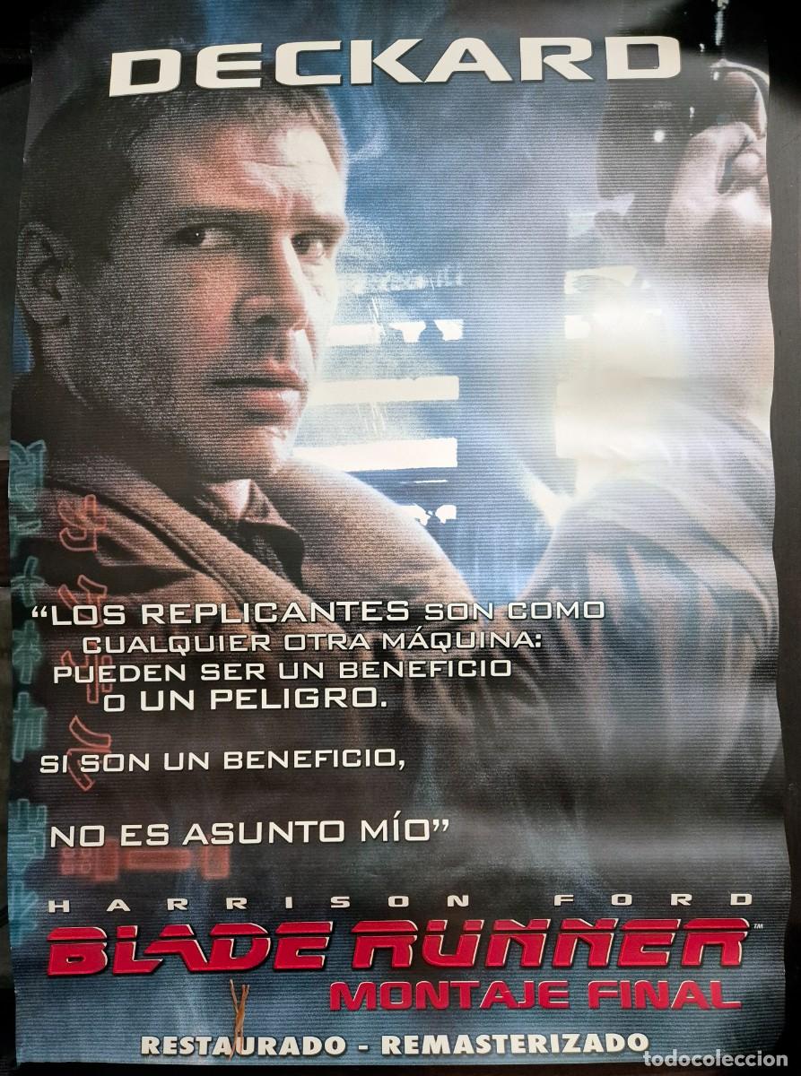 Cine: Blade Runner - Deckard. P&oacute;ster oficial del lanzamiento del montaje final remasterizado