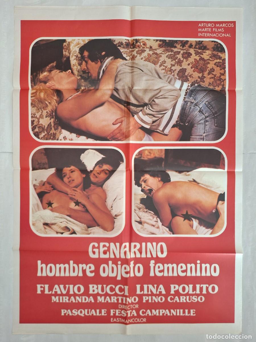 Kino: ANTIGUO CARTEL CINE GENARIO HOMBRE OBJETO FEMENINO RV P-1924 EROTICA