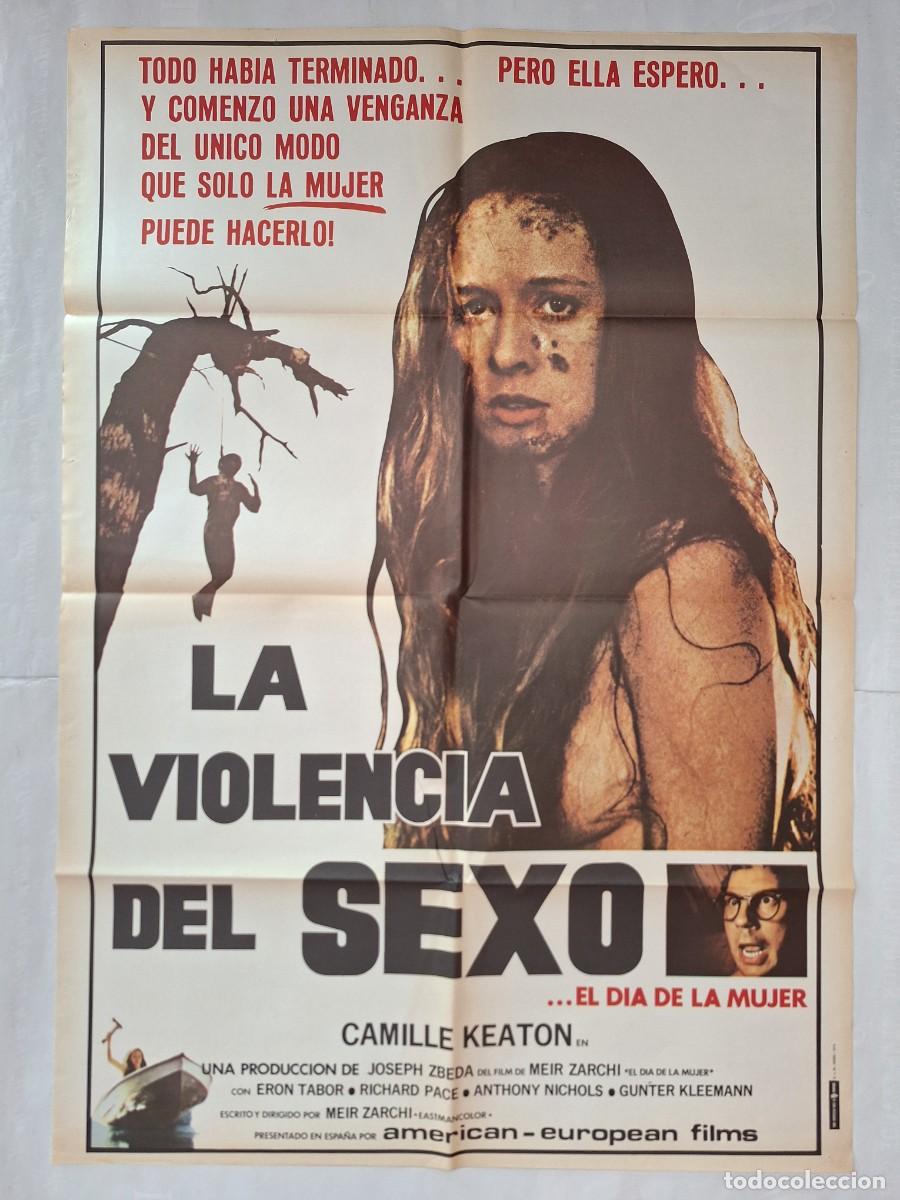 Cine: ANTIGUO CARTEL CINE LA VIOLENCIA DEL SEXO A&Ntilde;O 1979 RV P-1926 TERROR