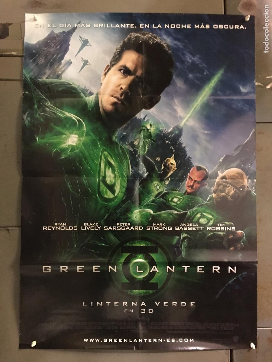 Cine: AEZ79 GREEN LANTERN LINTERNA VERDE RYAN REYNOLDS DC COMICS POSTER ORIGINAL ESTRENO 70X100 h0