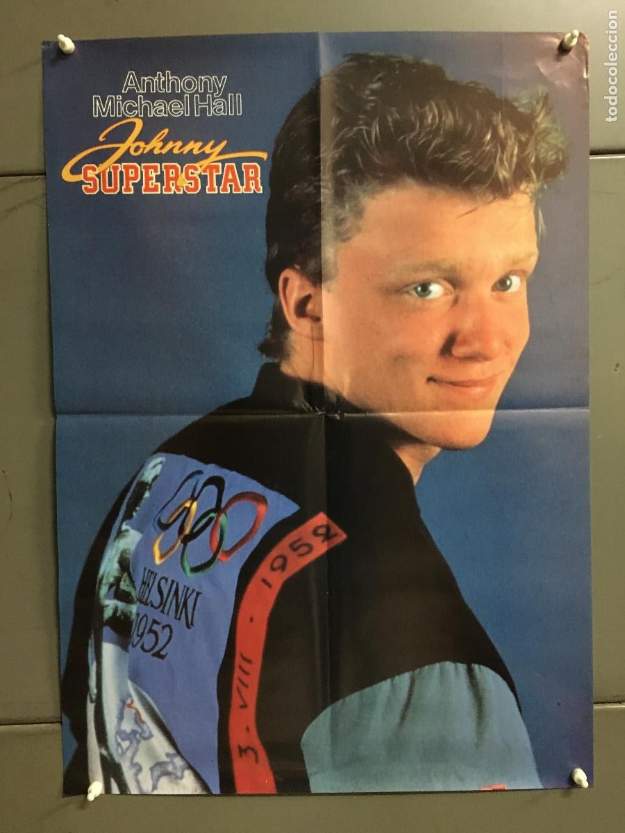 Cine: AFI08 JOHNNY SUPERSTAR ANTHONY MICHAEL HALL ROBERT DOWNEY JR POSTER ORIGINAL ESTRENO 50X70 h6