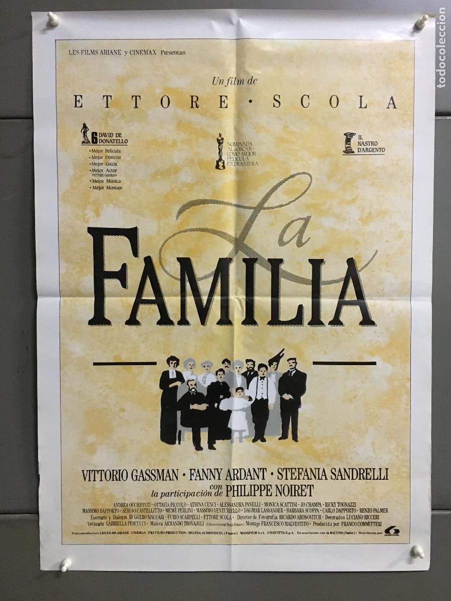 Cin&eacute;ma: AFI09 LA FAMILIA ETTORE SCOLA POSTER ORIGINAL 50X70 ESTRENO h7