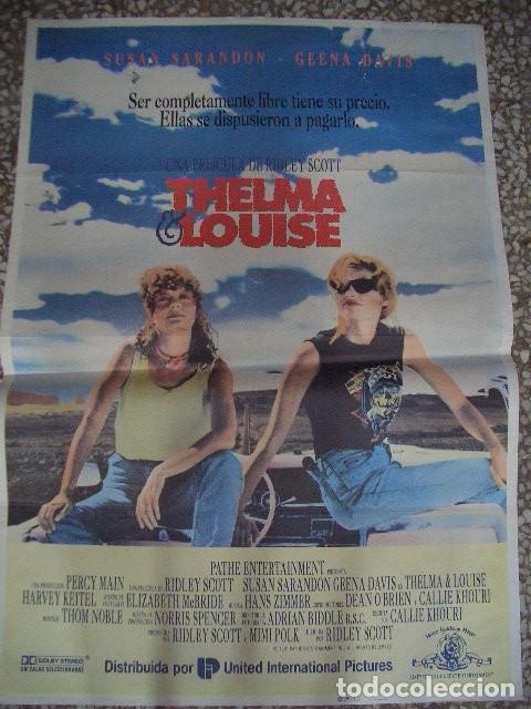 Cine: P&oacute;ster original de cine 70x100xm THELMA LOUISE 1991 POSTER ORIGINAL 70X100 ESTRENO