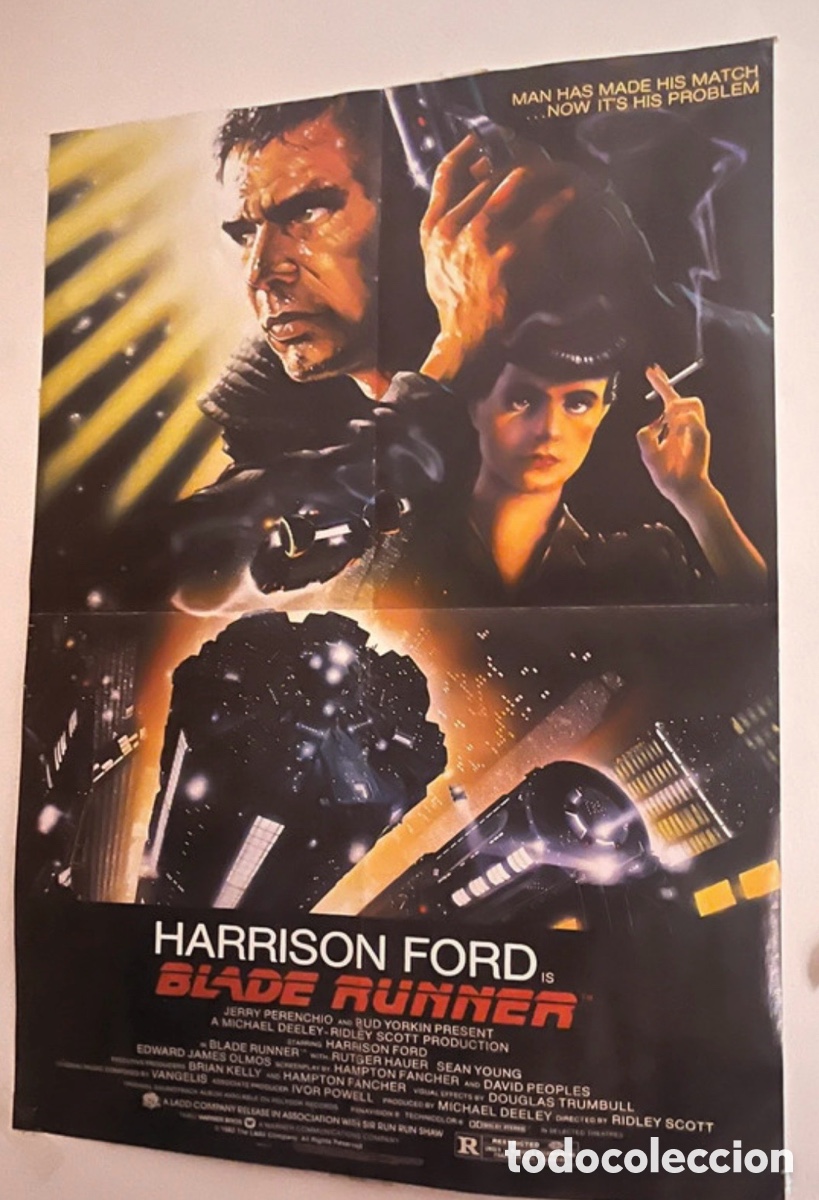 Cine: P&oacute;ster Blade Runner (1982) - Revista Acci&oacute;n - Harrison Ford