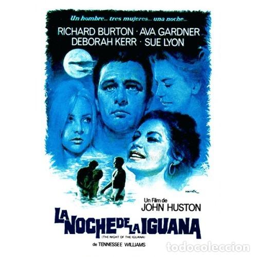 Cine: LA NOCHE DE LA IGUANA P&oacute;ster 65x90 cm aprox