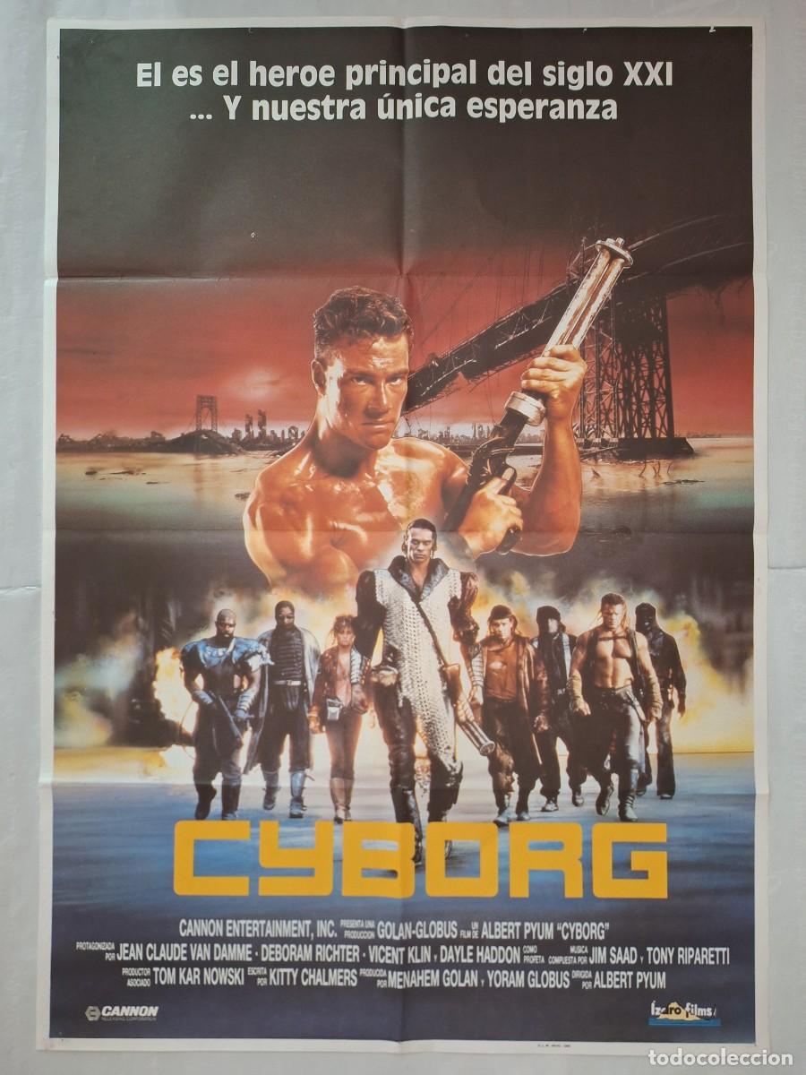 Cine: ANTIGUO CARTEL CINE ANTIGUO CARTEL CINE CYBORG JEAN CLAUDE VAN DAMME A&Ntilde;O 1988 RV P-1935