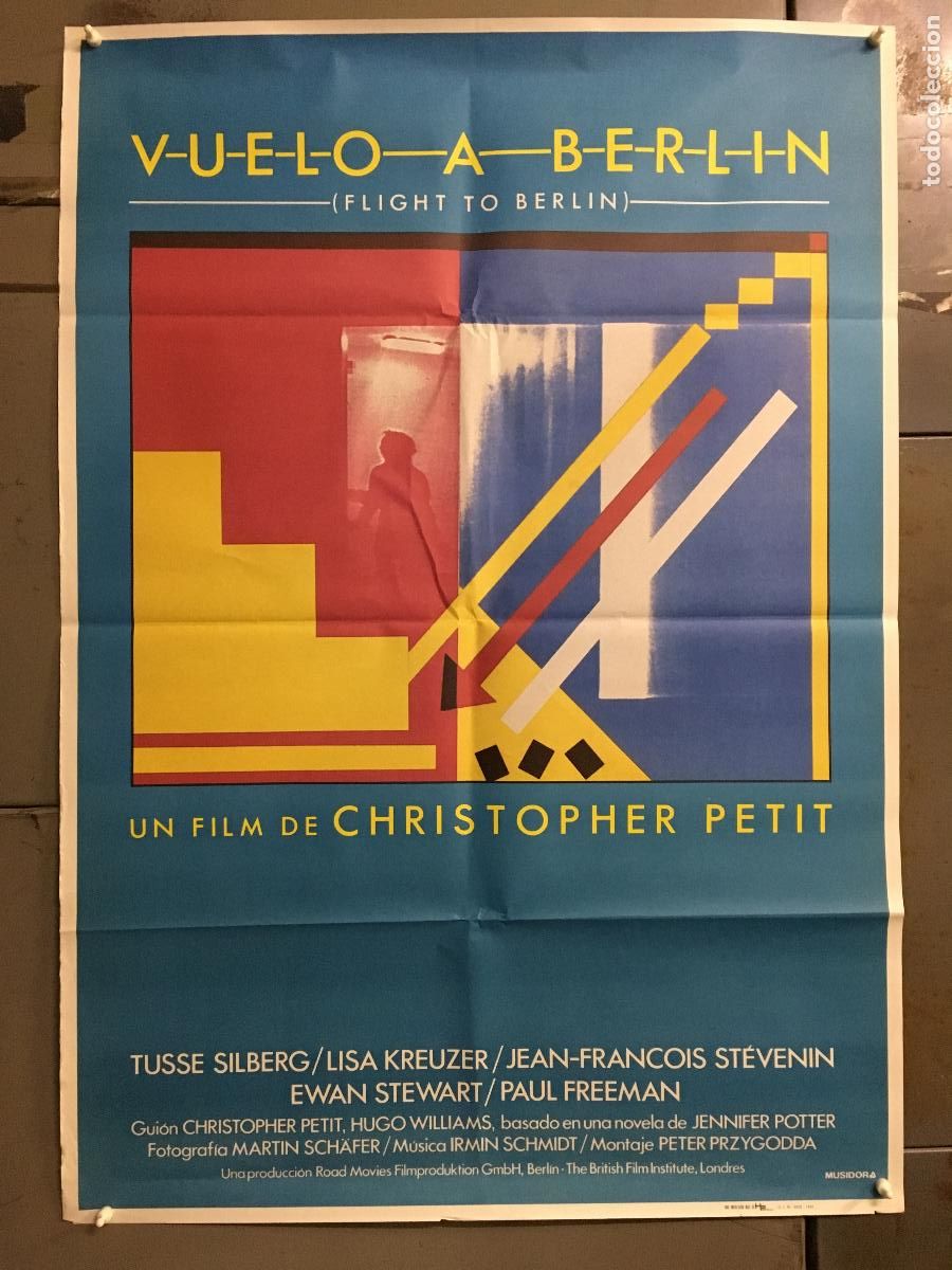 Cine: AFI22 VUELO A BERLIN CHRISTOPHER PETIT POSTER ORIGINAL 70X100 ESTRENO h5
