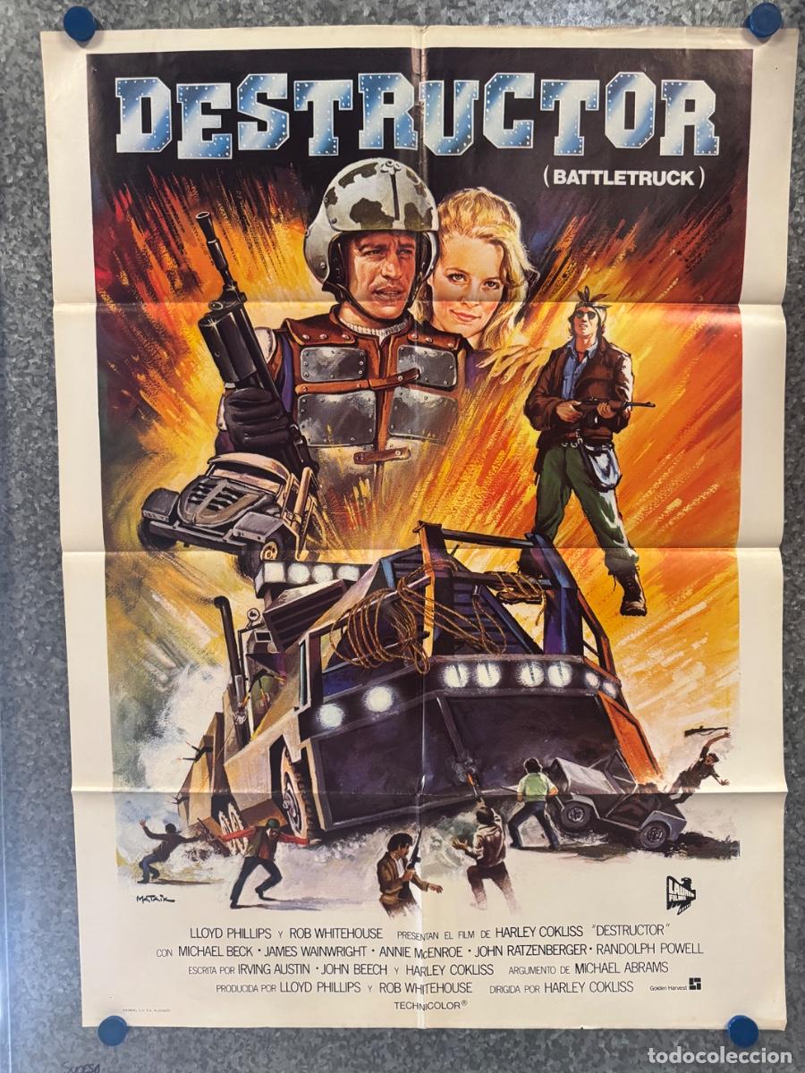 Cine: Destructor, Lloyd Phillips, Rob Whitehouse, A&ntilde;o 1982, POSTER ORIGINAL