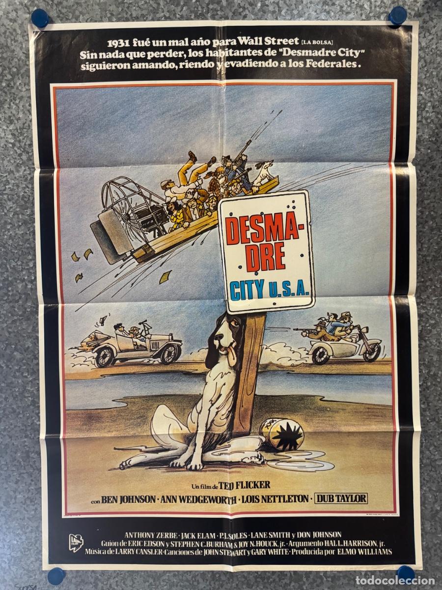 Cine: Desmadre City USA, Ben Johnson, Dub Taylor, POSTER ORIGINAL