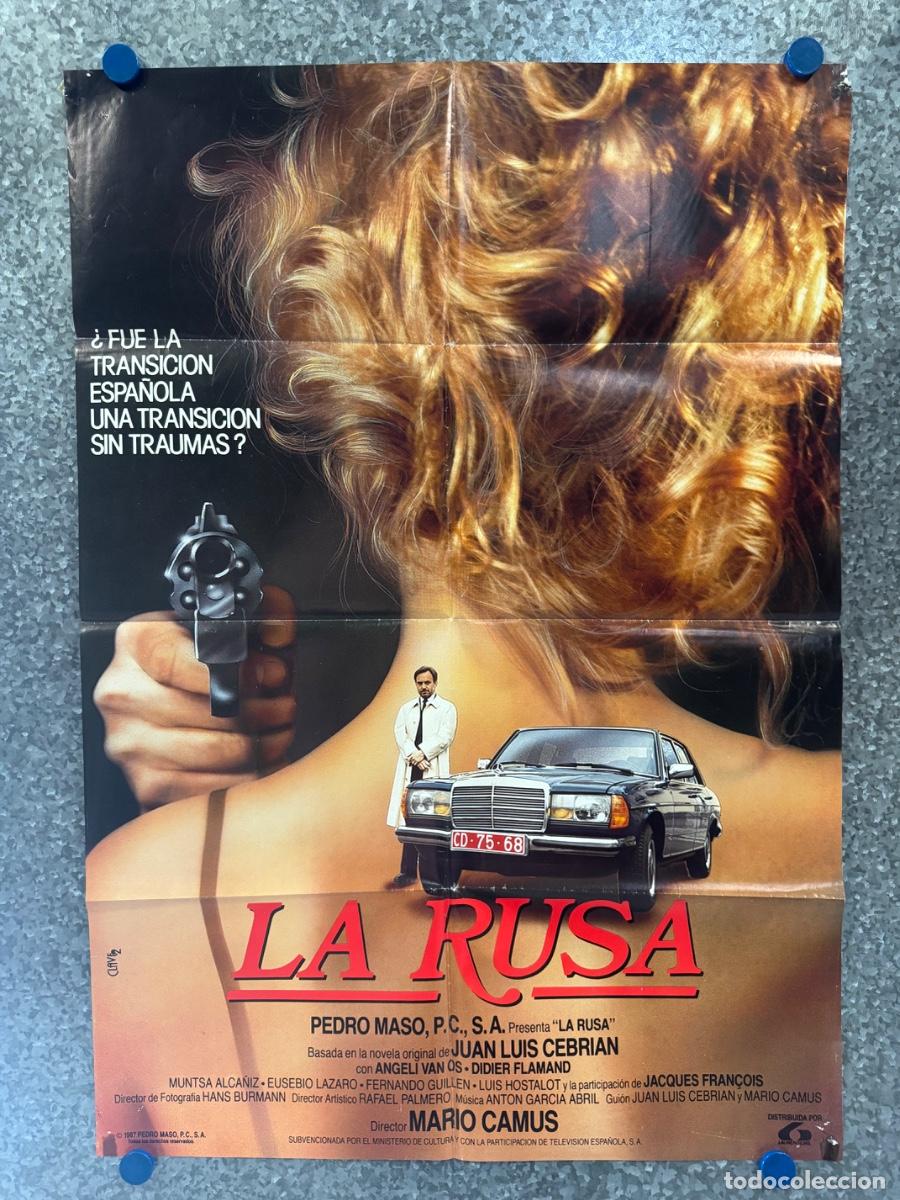 Cine: La Rusa, Angel Vanos, Didier Flamand, A&ntilde;o 1987, POSTER ORIGINAL