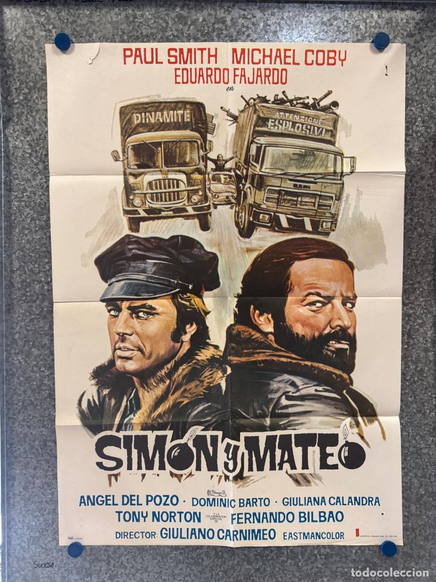 Cine: Simon y Mateo, Paul Smith, Michael Coby, A&ntilde;o 1976, POSTER ORIGINAL