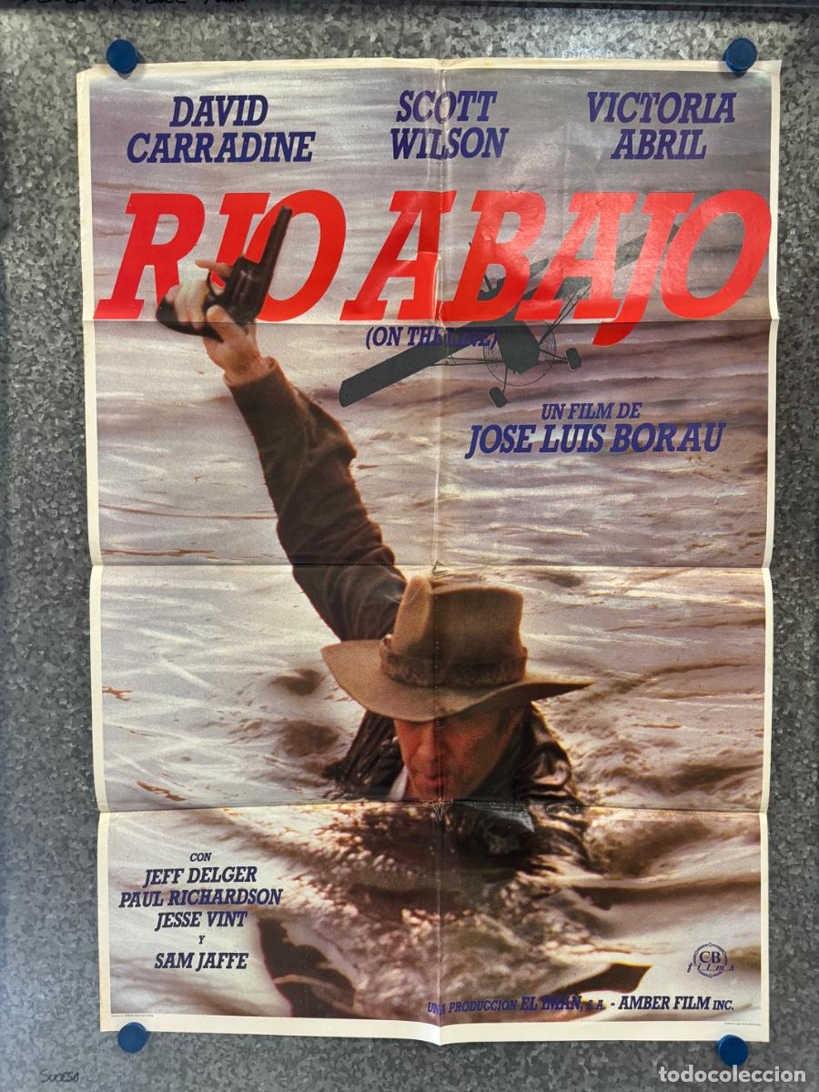 Cine: Rio Abajo, David Carradine, Scott Wilson, A&ntilde;o 1984, POSTER ORIGINAL