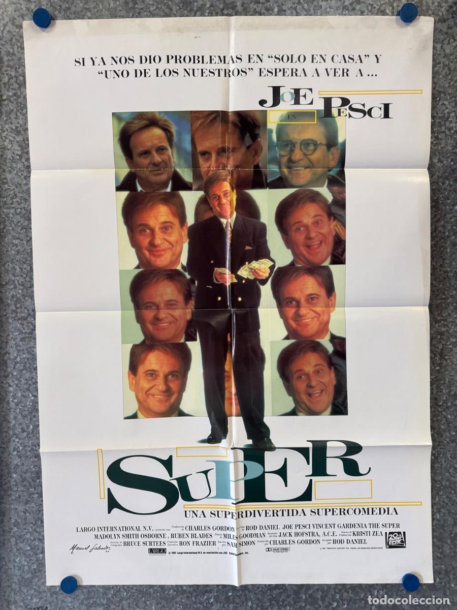 Cine: Super, Joe Pesci, Ruben Blades, A&ntilde;o 1991, POSTER ORIGINAL